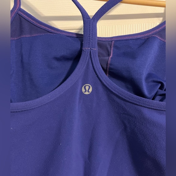 Lululemon Power Y Tank Size 6 Purple/Blue - Picture 7 of 8